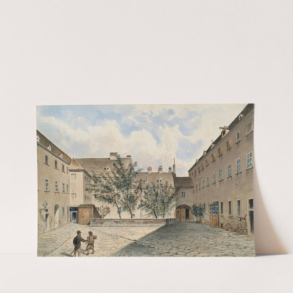 Das ehemalige Carmeliter-Nonnenkloster und spätere Polizei-Gefangenenhaus in der Sterngasse in Wien by Emil Hütter
