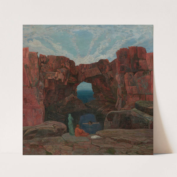 Das Frauenbad am Felsentor (1902) by Karl Mediz