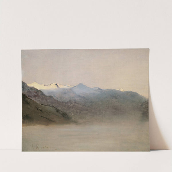 Das Gasteinertal im Nebel (1877) by Anton Romako