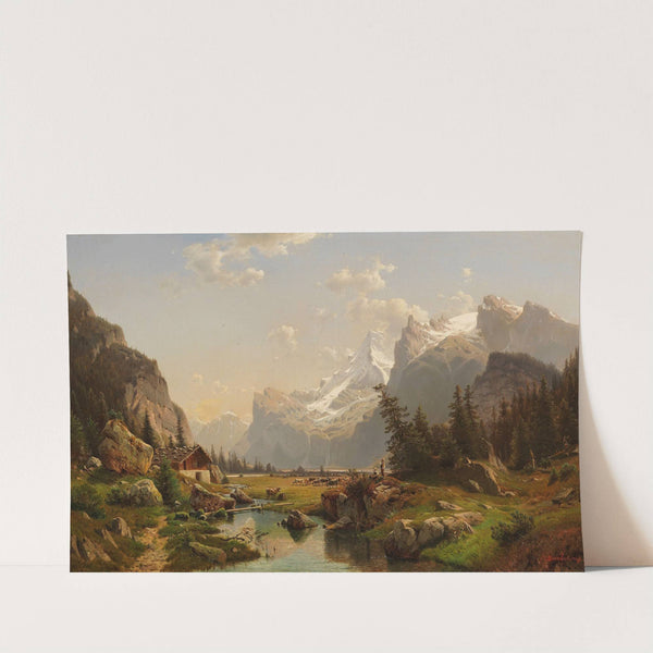 Das Gasterntal im Berner Oberland by Johannes Bartholomäus Duntze