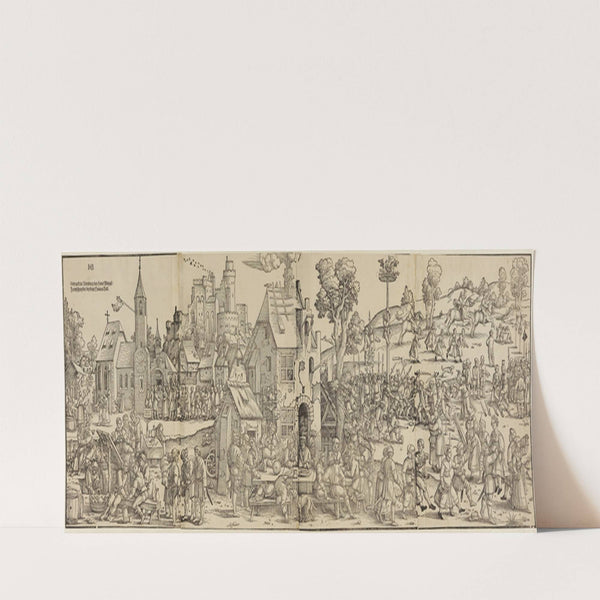 Das grosse Kirchweihfest (in vier Teilen) by Sebald Beham