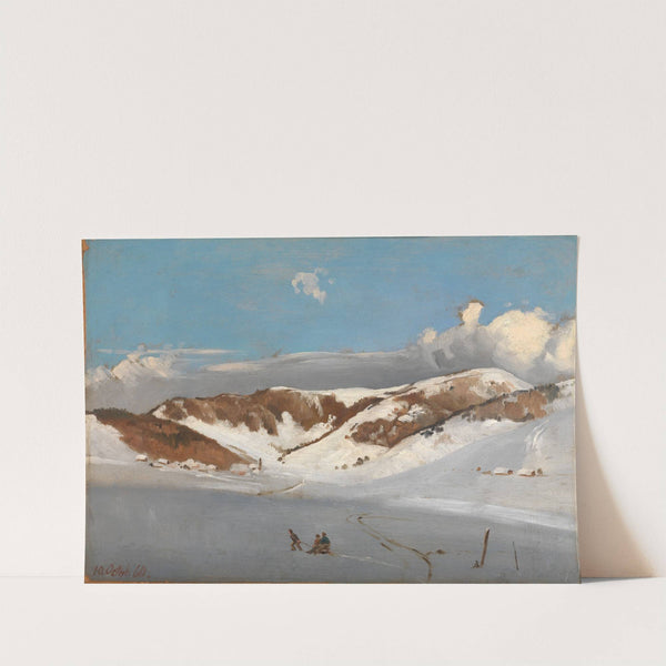 Das Herzogenhorn im Neuschnee (1860) by Eugen Bracht