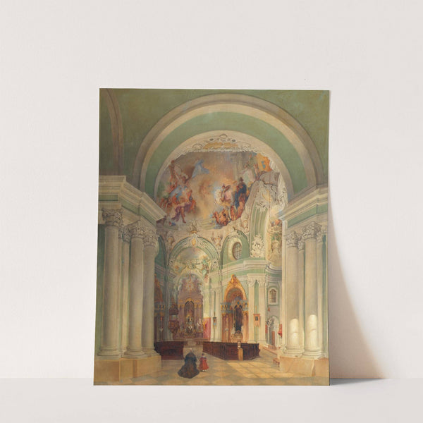 Das Innere der Piaristenkirche in Wien by Theodor Jachimowicz