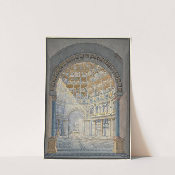 Das Innere des Baptisteriums S. Giovanni in Florenz by Friedrich Eugen Peipers