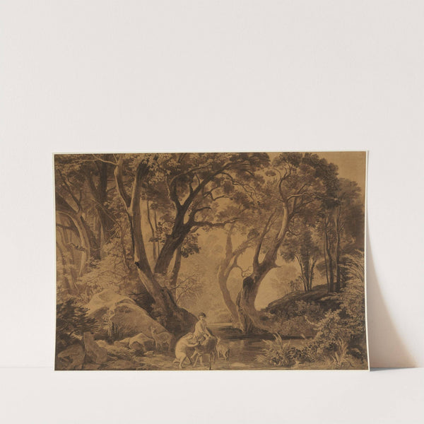 Das Innere eines Urwaldes (Im Paradies II) by Johann Wilhelm Schirmer