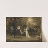 Das Kaiser- und Kronprinzenpaar in Laxenburg by Carl Schweninger