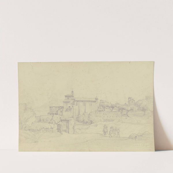 Das Kloster S. Francesco bei Frascati by August Lucas