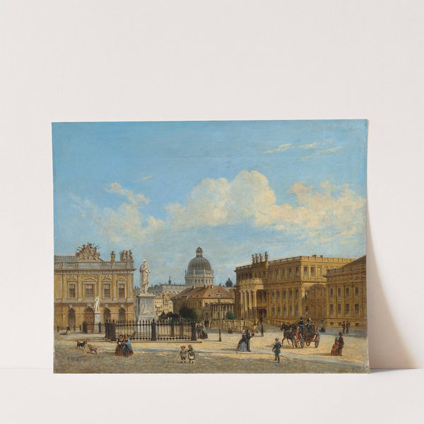 Das Kronprinzenpalais in Berlin by Friedrich Wilhelm Klose