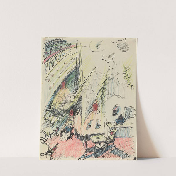 Das leere Café (The Empty Café) by Walter Gramatté