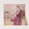 Das lila Staatskleid. Frau von Birkenreuth (1891) by Karl Mediz