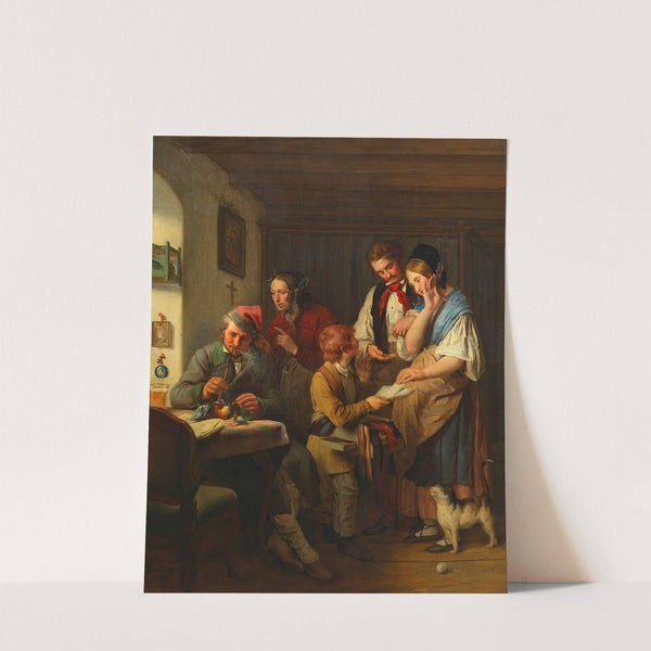 Das Lotterielos by Josef Danhauser