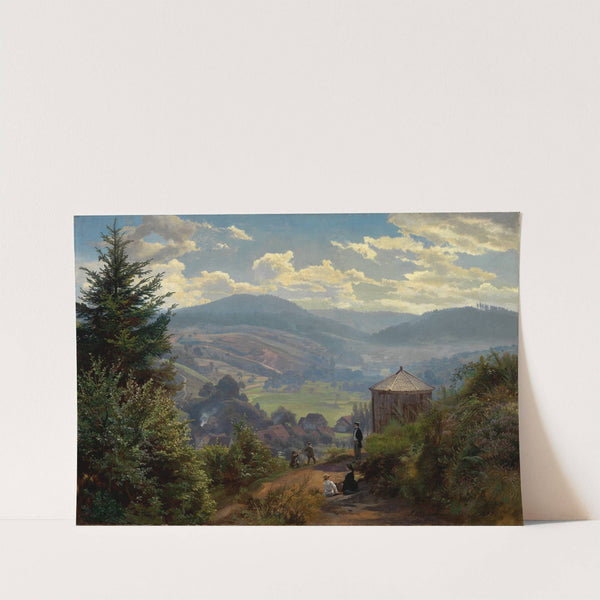 Das Oberbeuerner Tal vom Cäcilienberg aus, Vormittag by Johann Wilhelm Schirmer