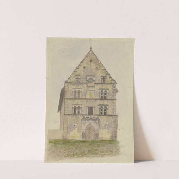 Das Rathaus zu Karlstadt am Main by Josef Ferdinand Becker