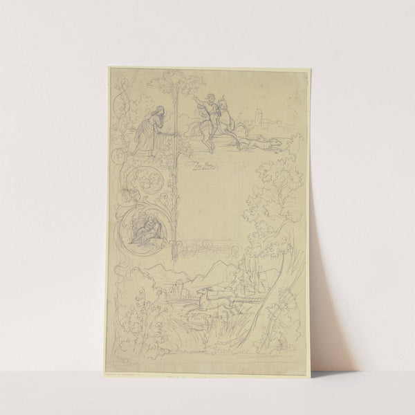 Das Reh von Uhland by Eugen Napoleon Neureuther