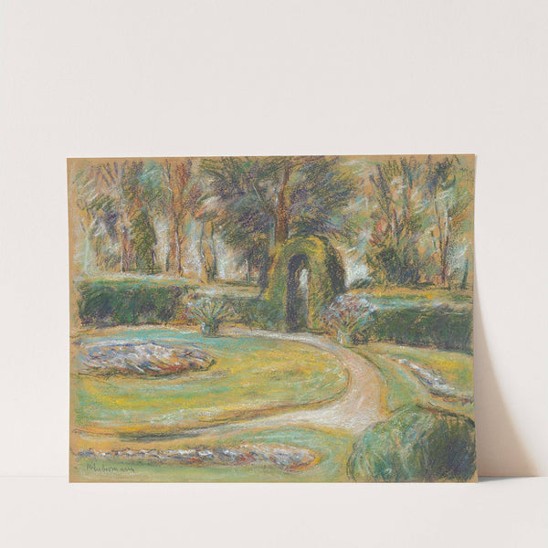 Das Rondell im Heckengarten (Circa 1923) by Max Liebermann