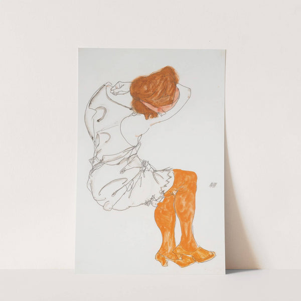 Das Schlafende Mädchen (The Sleeping Girl) (1913) by Egon Schiele