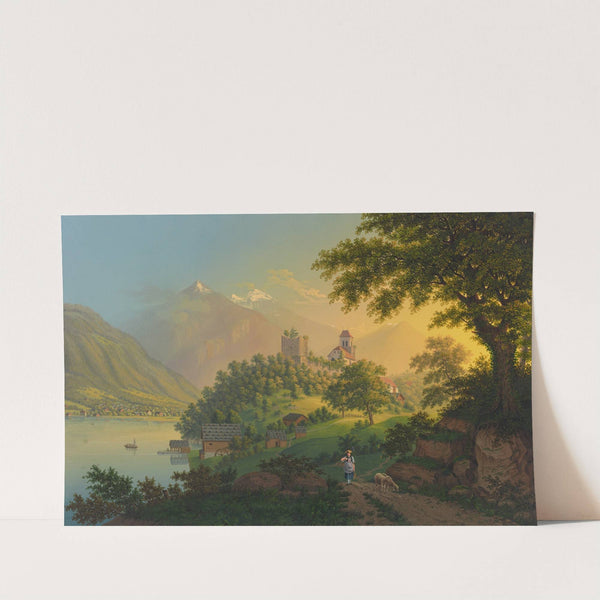 Das Schloss Rinkenberg am Brienzersee by Johann Heinrich Bleuler the Younger