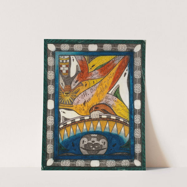 Das Skt. Adolf=Diamantt=Riesen=Hohrn, am Flohzohrn, in Indien und, der Hahr=Kamm (1917) by Adolf Wölfli