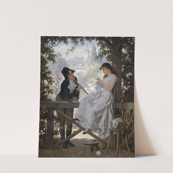 Das Stelldichein by Carl Schweninger, Jr