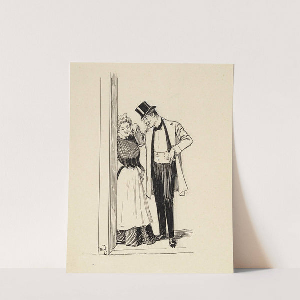 Das Stubenmädchen und der ‘Gnädige Herr’ (1900) by Theodor Zasche