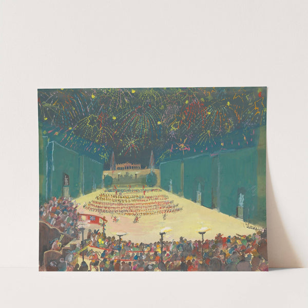 Das ‘Tattoo’ in Schönbrunn am 26. Juni 1946 (1946) by Oskar Laske