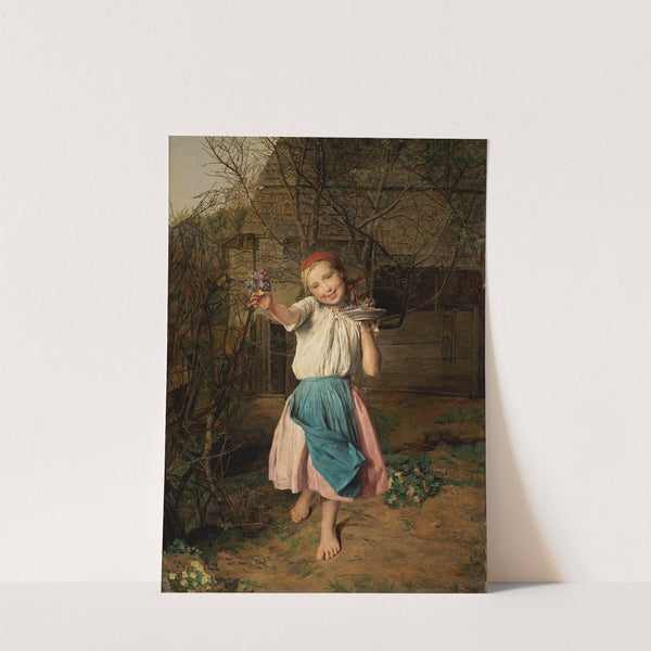 Das Veilchenmädchen (The Violet Girl) (1865) by Ferdinand Georg Waldmüller