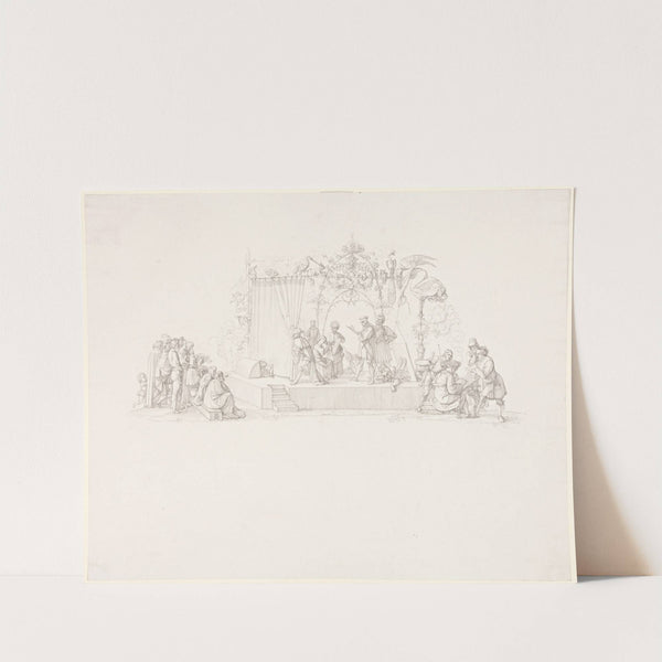 Das Vorspiel auf dem Theater (Widmungsblatt) by Peter von Cornelius