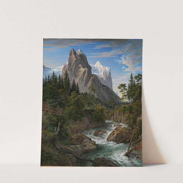 Das Wetterhorn mit dem Reichenbachtal (1824) by Joseph Anton Koch