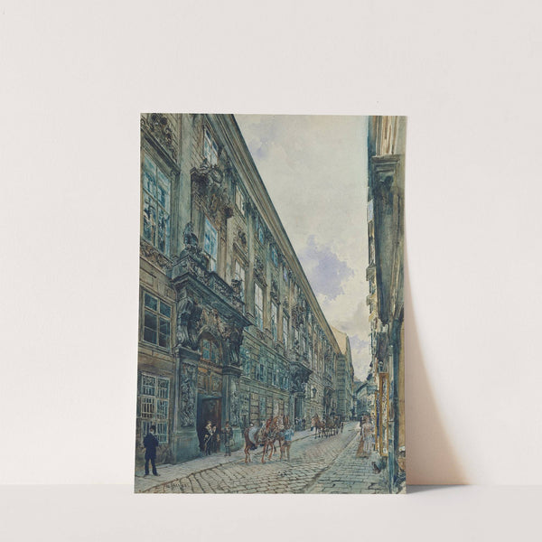 Das Winterpalais des Prinzen Eugen von Savoyen in der Himmelpfortgasse in Wien by Rudolf von Alt