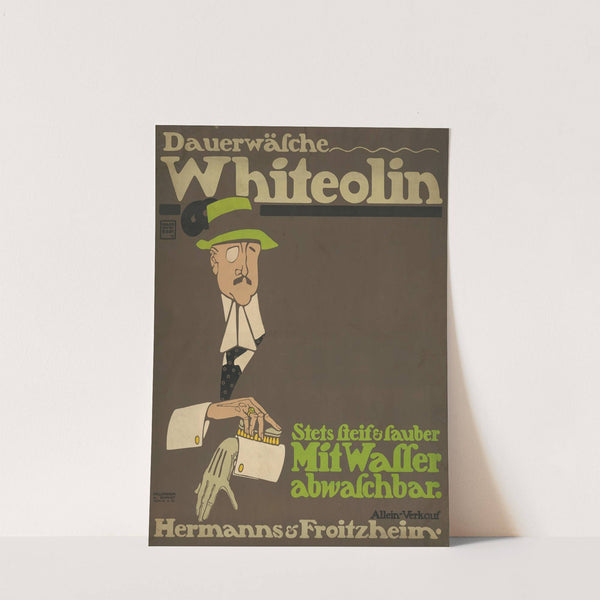 Dauerwäsche Whiteolin. Stets steif und sauber (1909) by Hans Rudi Erdt
