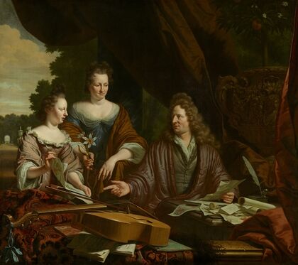 David (1654-1729), Agneta (c. 1658-1719) and their daughter Catherina (1683-1729) de Neufville