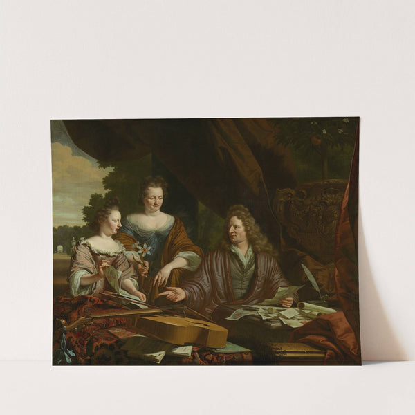 David (1654-1729), Agneta (c. 1658-1719) and their daughter Catherina (1683-1729) de Neufville by Michiel Van Musscher