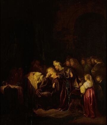 David and Bathsheba mourning their dead son