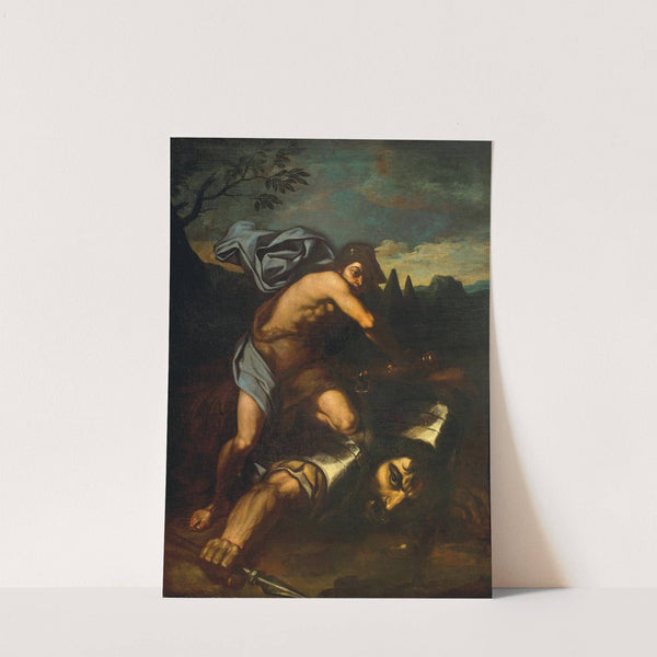 David and Goliath by Neapolitan School