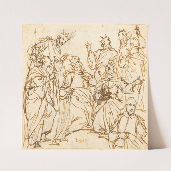 David and the Patriarchs with a Donor (c. 1613) by Giovanni Battista Maganza II