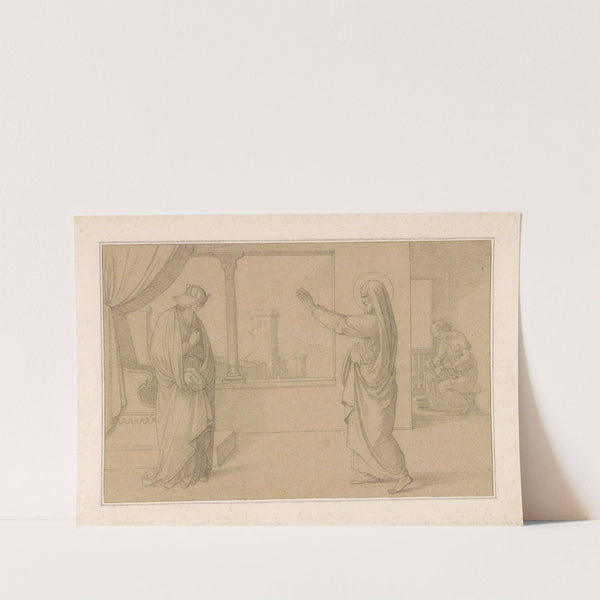 David before Nathan, with Bathsheba and her Child in the Background by Johann Friedrich Overbeck