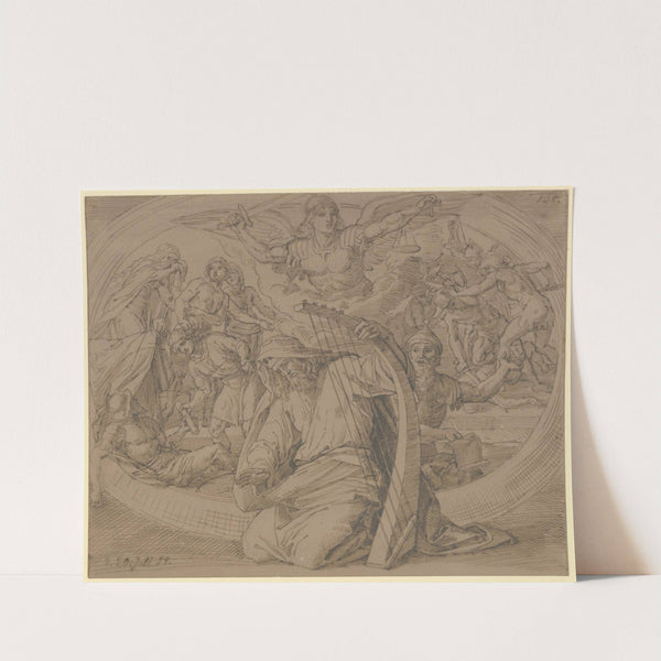 David der Psalmist - Buße by Julius Schnorr Von Carolsfeld