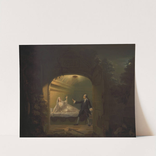 David Garrick and George Anne Bellamy in 'Romeo and Juliet', Act V, Scene III by Benjamin Wilson