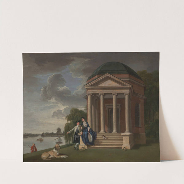 David Garrick And His Wife By His Temple To Shakespeare, Hampton (ca. 1762) by Johan Joseph Zoffany