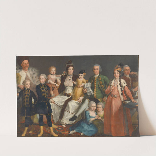 David George van Lennep (1712-97), Senior Merchant of the Dutch Factory at Smyrna, and his Wife and Children (1769 - 1771) by Antoine De Favray