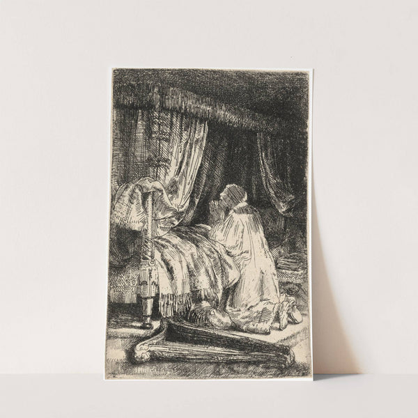 David in Prayer by Rembrandt van Rijn