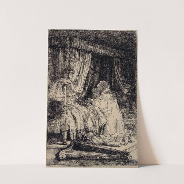 David in Prayer by Rembrandt van Rijn