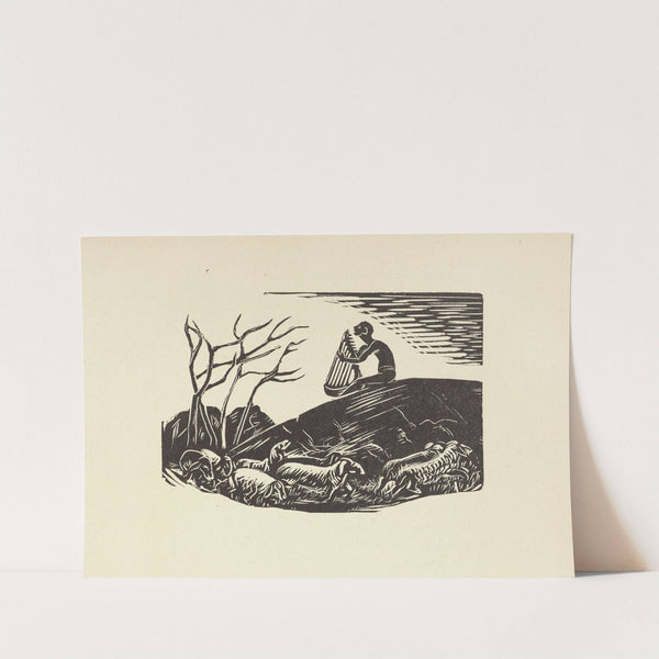 David mind the sheep for him pa (1946) by Letterio Calapai