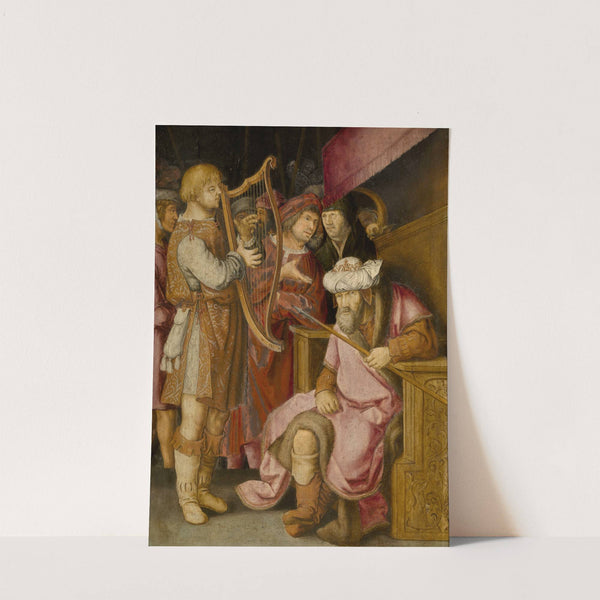 David Playing his Harp for Saul by Lucas Van Leyden