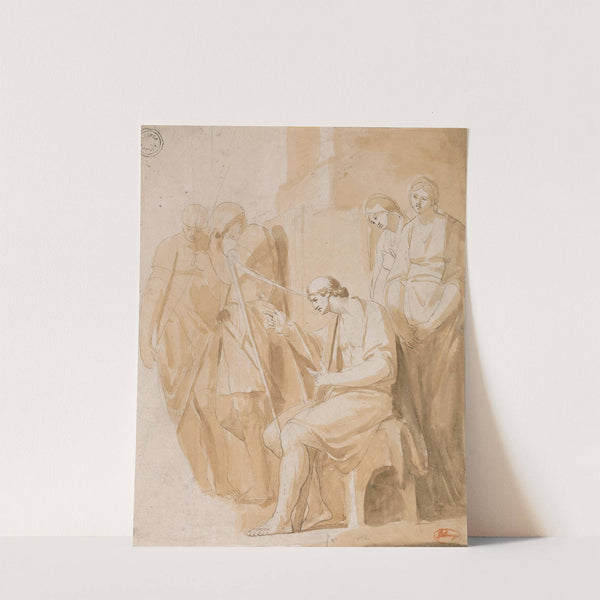 David Playing the Harp by George Romney