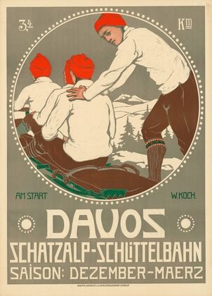 Davos Schatzalp Schlittelbahn (1908)