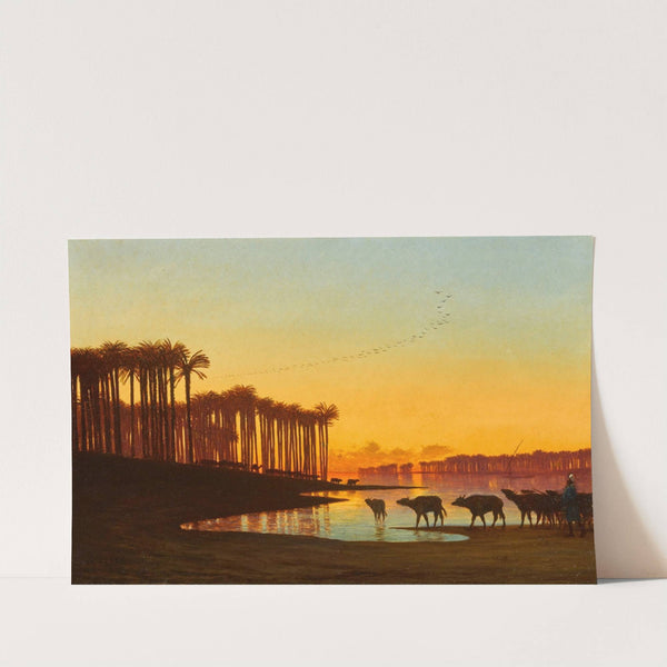 Dawn on the Nile by Charles Théodore Frère