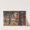 Daybreak at Shrine, Kanda by Kobayashi Kiyochika