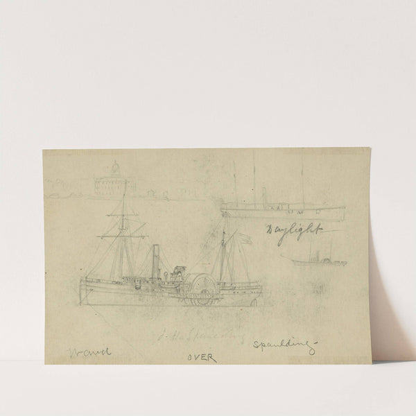 Daylight and J.H. Spaulding by Alfred Rudolph Waud