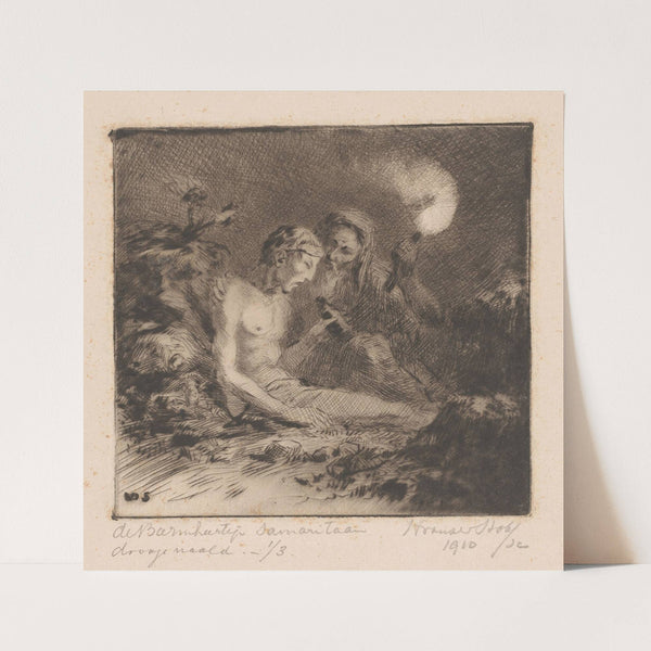 De barmhartige Samaritaan (1910) by Henri van der Stok